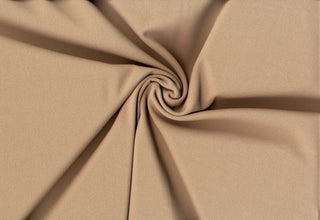 Crepe Techno Knit - Stretchy scuba crepe fabric ideal for dresses, pants, bridal, and décor. TAUPE