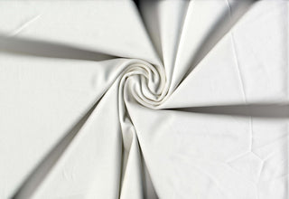 Crepe Techno Knit - Stretchy scuba crepe fabric ideal for dresses, pants, bridal, and décor. OFF WHITE