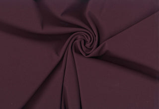 Crepe Techno Knit - Stretchy scuba crepe fabric ideal for dresses, pants, bridal, and décor. BURGUNDY