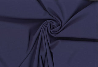 Crepe Techno Knit - Stretchy scuba crepe fabric ideal for dresses, pants, bridal, and décor. G BLUE