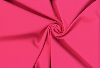 Crepe Techno Knit - Stretchy scuba crepe fabric ideal for dresses, pants, bridal, and décor. ULTRA PINK