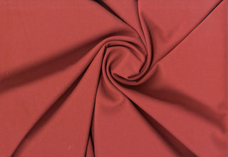 Crepe Techno Knit - Stretchy scuba crepe fabric ideal for dresses, pants, bridal, and décor. MARSALA