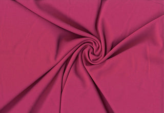 Crepe Techno Knit - Stretchy scuba crepe fabric ideal for dresses, pants, bridal, and décor. ULTRA MAGENTA