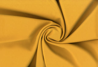 Stretch twill dull crepe fabric by the yard—perfect for dresses, crafts, and elegant sewing projects. MUSTARD