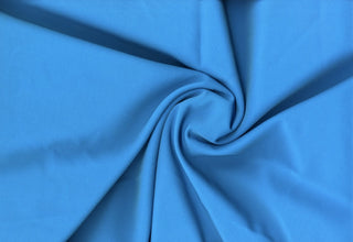 Stretch twill dull crepe fabric by the yard—perfect for dresses, crafts, and elegant sewing projects. ULTRA TURQUOISE