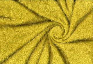 Shaggy Faux Fur Eyelash Fabric - Knit Fabric by the Yard, Soft Plush Sweater Fabric, Textured Sewing Fabric for Crafts, Apparel, Costumes