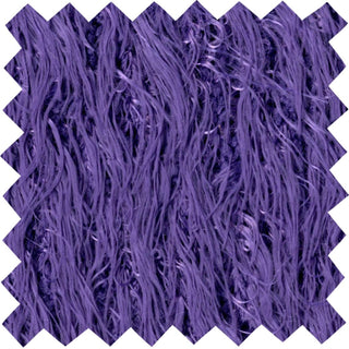 Shaggy Faux Fur Eyelash Fabric - Knit Fabric by the Yard, Soft Plush Sweater Fabric, Textured Sewing Fabric for Crafts, Apparel, Costumes