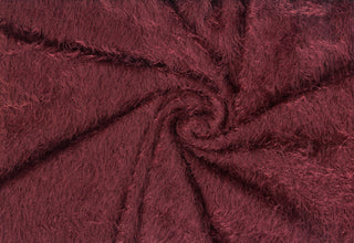 Shaggy Faux Fur Eyelash Fabric - Knit Fabric by the Yard, Soft Plush Sweater Fabric, Textured Sewing Fabric for Crafts, Apparel, Costumes