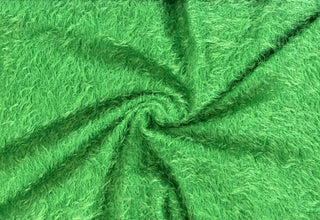 Shaggy Faux Fur Eyelash Fabric - Knit Fabric by the Yard, Soft Plush Sweater Fabric, Textured Sewing Fabric for Crafts, Apparel, Costumes
