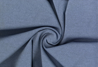 Two-tone crepe knit fabric with subtle heathered texture and smooth, stretchy surface for bodycon projects DENIM