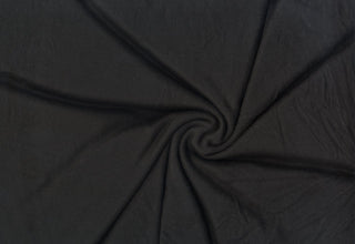 Stretchy heathered knit with a brushed surface and delicate faux pashmina-inspired texture BLACK