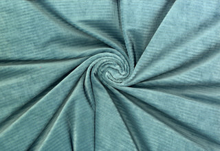 Soft corduroy-like knit fabric with plush ribbed texture and a velvety brushed surface for sewing projects NILE