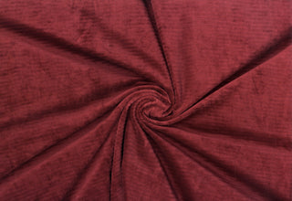 Soft corduroy-like knit fabric with plush ribbed texture and a velvety brushed surface for sewing projects PORT
