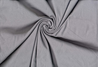 Skinny rib 4x2 jersey with textured soft ridges and bodycon stretch for shaping fitted fashion projects SILVER