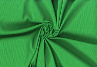 Skinny rib 4x2 jersey with textured soft ridges and bodycon stretch for shaping fitted fashion projects GREEN