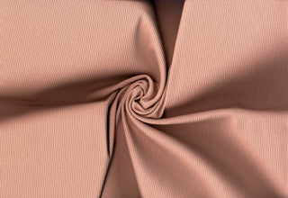 Skinny rib 4x2 jersey with textured soft ridges and bodycon stretch for shaping fitted fashion projects MAUVE