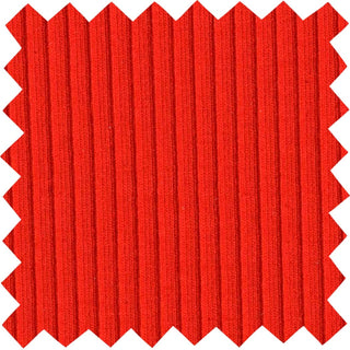 Skinny rib 4x2 jersey with textured soft ridges and bodycon stretch for shaping fitted fashion projects TANGERINE