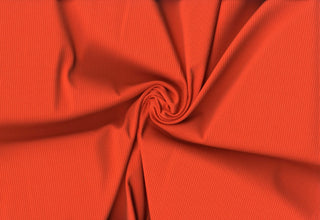Skinny rib 4x2 jersey with textured soft ridges and bodycon stretch for shaping fitted fashion projects MANDARIN