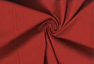 Skinny rib 4x2 jersey with textured soft ridges and bodycon stretch for shaping fitted fashion projects RUST