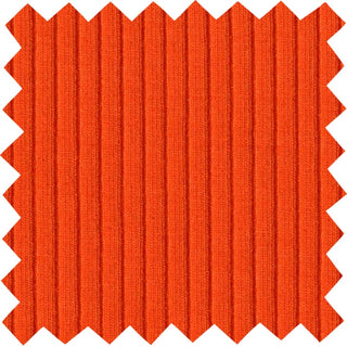 Skinny rib 4x2 jersey with textured soft ridges and bodycon stretch for shaping fitted fashion projects ORANGE