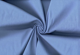 Skinny rib 4x2 jersey with textured soft ridges and bodycon stretch for shaping fitted fashion projects CHAMBRAY