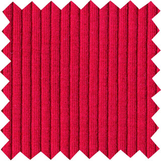 Skinny rib 4x2 jersey with textured soft ridges and bodycon stretch for shaping fitted fashion projects RED