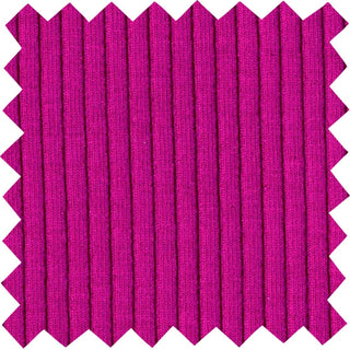 Skinny rib 4x2 jersey with textured soft ridges and bodycon stretch for shaping fitted fashion projects MAGENTA