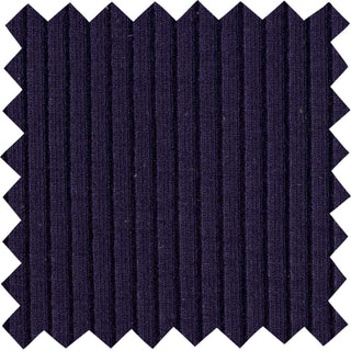 Skinny rib 4x2 jersey with textured soft ridges and bodycon stretch for shaping fitted fashion projects NAVY