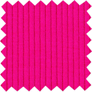 Skinny rib 4x2 jersey with textured soft ridges and bodycon stretch for shaping fitted fashion projects ULTRA FUCHSIA