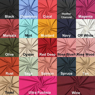 DBP Power Brushed Stretch Knit Fabric by the Yard - Stretchy Soft Brushed Dress Fabric, Legging Fabric, Yoga Fabric, Sewing Fabric