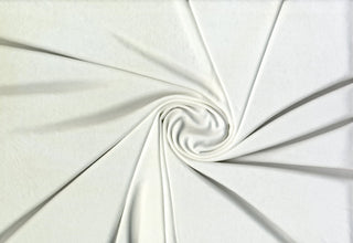 Soft shiny knit fabric with smooth crinkle texture, lightweight flowing drape, and flexible stretch