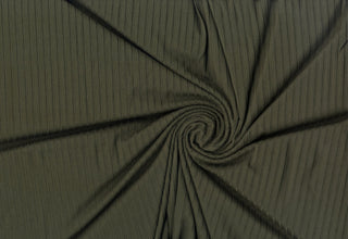 DTY Brushed Rib 8 x 5 Ganges Knit DBP Solid Fabric - Stretch Knit Fabric, Soft Fabric, Sewing Fabric, Apparel Fabric, Polyester Spandex