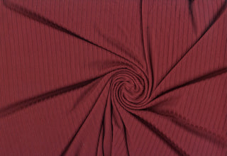 DTY Brushed Rib 8 x 5 Ganges Knit DBP Solid Fabric - Stretch Knit Fabric, Soft Fabric, Sewing Fabric, Apparel Fabric, Polyester Spandex