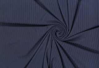 DTY Brushed Rib 8 x 5 Ganges Knit DBP Solid Fabric - Stretch Knit Fabric, Soft Fabric, Sewing Fabric, Apparel Fabric, Polyester Spandex