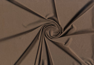 Shinny Polyester Milliskin tricot knit fabric with four-way stretch for dress, dance and swimwear BROWN
