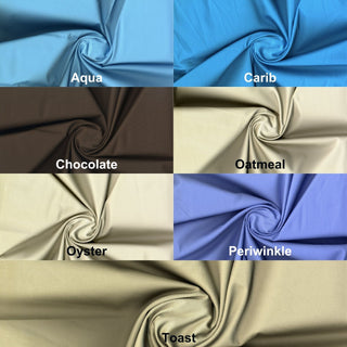 Luxurious heavy cotton sateen weave offering soft drape, crisp structure, and flexible stretch