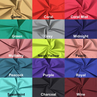 Fine twill pattern with warp stretch for flexibility and shape; perfect for dresses, trousers, and blazers