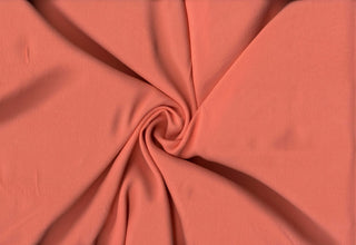 Soft woven gauze with crinkled crepe textured finish for flowing designs, ideal for airy apparel, crafts PEACH BLUSH