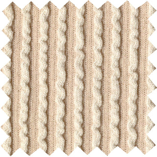 Soft ribbed knit texture with structured ridges and flexible 4-way stretch for apparel and crafts CREAM