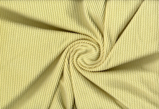 Soft ribbed knit texture with structured ridges and flexible 4-way stretch for apparel and crafts BUTTER