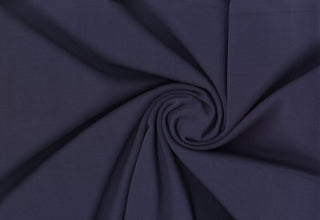 Modal-inspired soft double knit with a fine, smooth surface and subtle brushed  finish, ideal for apparel.
