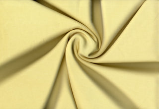 Modal-inspired soft double knit with a fine, smooth surface and subtle brushed  finish, ideal for apparel. BUTTER YELLOW