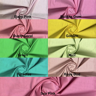 Lightweight cotton lawn with smooth weave, semi-sheer drape, perfect for dresses, quilts, and blouses