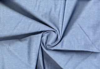 Stretch Cotton Chambray Woven Fabric by the Yard, Cotton Spandex, Stretchable Dress Fabric, Breathable Sewing Fabric, Comfortable Apparel Fabric