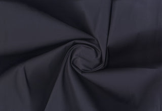 Plain weave cotton with soft stretch and fine, smooth surface ideal for tailored or flowing projects NAVY
