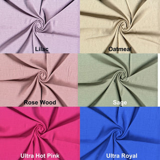 Delicate crinkled weave with a casual linen-inspired texture, offering a relaxed and airy finish.