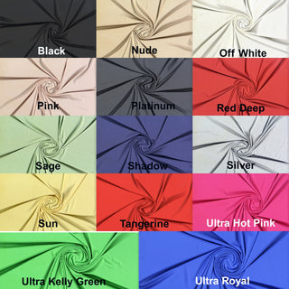 Jersey Polyester Spandex 220 GSM HFD Knit Fabric by the Yard Stretchy Sewing Dress Top Activewear Yoga Legging Apparel Fabric