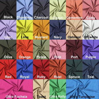 Textured woven fabric featuring a washed linen look with subtle crinkles, perfect for fashion and DIY crafts