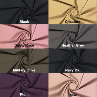 Subtle woven twill pattern with a refined, lightly ridged texture perfect for tailored looks